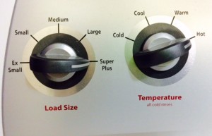 Set machine to largest load and hottest temperature.