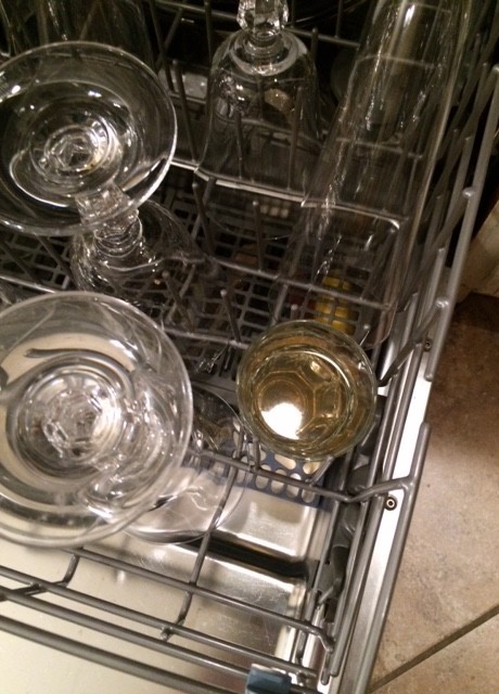 The EC3 Mold Solution Concentrate is in the bottom of the dishwasher ready to do its things.