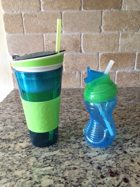 Sippy Cups and cups with straws are convenient and great for preventing spills, but are difficult to get clean.