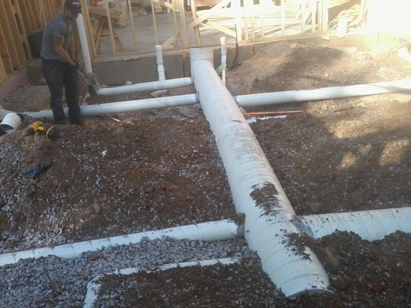 ductwork in slab house